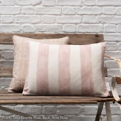 Atlas Rose Printed Cotton Cushion 43cm x 43cm