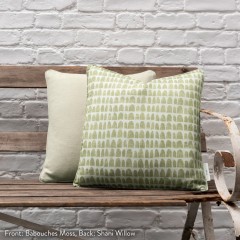 Babouches Moss Printed Cotton Cushion 43cm x 43cm