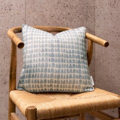 Babouches Sky Printed Cotton Cushion 43cm x 43cm