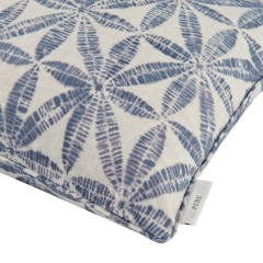 Bandhani Indigo Printed Cotton Cushion 43cm x 43cm