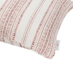 cushion bodo stripe ginger self piped edge detail