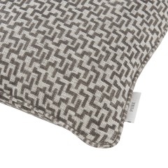 cushion desta taupe self piped edge detail