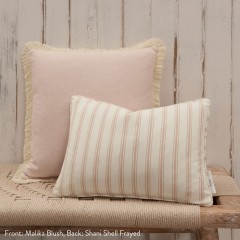 Malika Blush Woven Cushion 43cm x 30cm