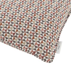 cushion nala cinnabar self piped edge detail