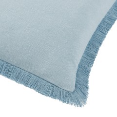 cushion shani sky frayed edge detail