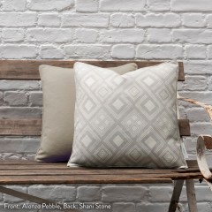 Shani Stone Woven Cushion 43cm x 43cm