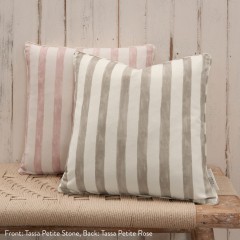 Tassa Petite Stone Printed Cotton Cushion 43cm x 43cm