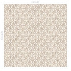 Bandhani Taupe Printed Cotton Fabric