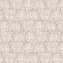 Ellora Taupe Printed Cotton Fabric