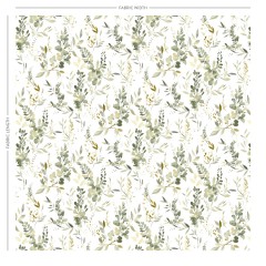 Harumi Eucalyptus Printed Cotton Fabric