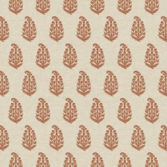 Fabric Indira Rust Print Flat