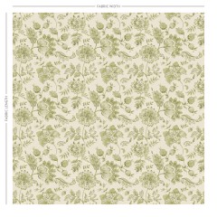 Kamila Olive Printed Cotton Fabric