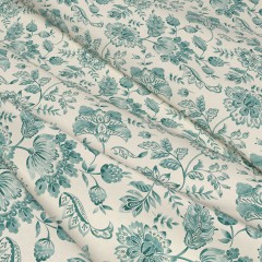 Fabric Kamila Teal Print Wave