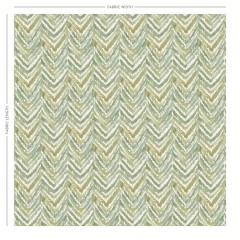 Kelim Celadon Printed Cotton Fabric