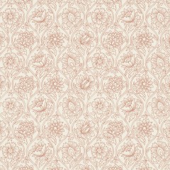 fabric lotus bay rose print flat