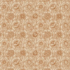 fabric lotus ginger print flat