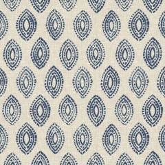 Marra Indigo Printed Cotton Fabric