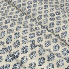 Fabric Marra Indigo Print Wave