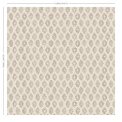 Marra Taupe Printed Cotton Fabric