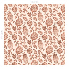 Palais Rust Printed Cotton Fabric