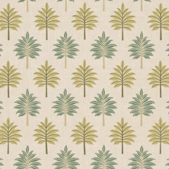 Palmette Leaf Printed Cotton Fabric