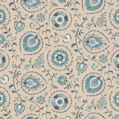 fabric shimla azure print flat