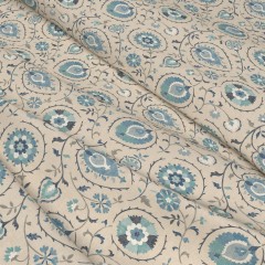 Fabric Shimla Azure Print Wave