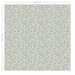 Taree Teal Printed Cotton Fabric