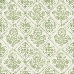 Watika Parsley Printed Cotton Fabric