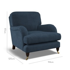 furniture bliss chair cosmos indigo plain dimension