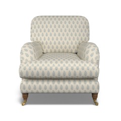 furniture bliss chair indira chambray print front