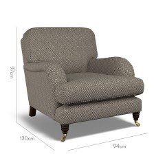 furniture bliss chair jina espresso weave dimension