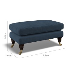 furniture bliss footstool cosmos indigo plain dimension