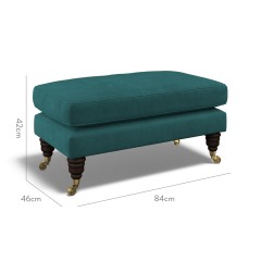 furniture bliss footstool cosmos jade plain dimension