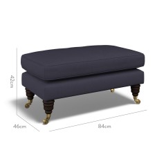 furniture bliss footstool shani indigo plain dimension