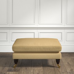 furniture bliss footstool shani ochre plain lifestyle