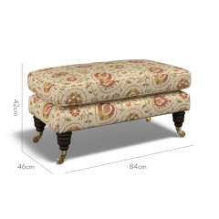 furniture bliss footstool shimla spice print dimension