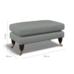 furniture bliss footstool viera mineral plain dimension