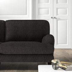 furniture bliss medium sofa safara charcoal weave lifestyle