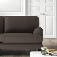 furniture bliss medium sofa shani espresso plain lifestyle