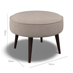 furniture brancaster footstool cosmos clay plain dimension