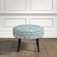 furniture brancaster footstool ellora marine print lifestyle