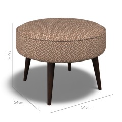 furniture brancaster footstool jina cinnabar weave dimension