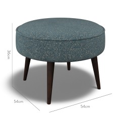 furniture brancaster footstool yana teal weave dimension