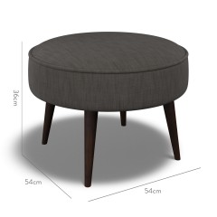 furniture brancaster footstool zuri graphite plain dimension