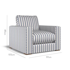 furniture cloud chair fayola indigo weave dimension