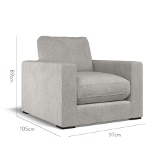 furniture cloud chair yana fog weave dimension