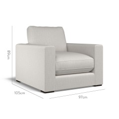 furniture cloud chair zuri flint plain dimension