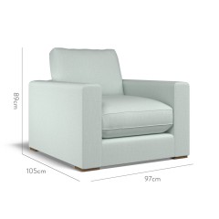 furniture cloud chair zuri mineral plain dimension