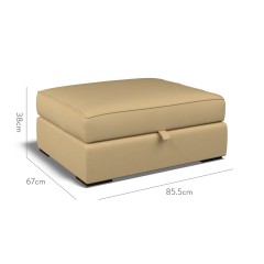 furniture cloud storage footstool shani ochre plain dimension